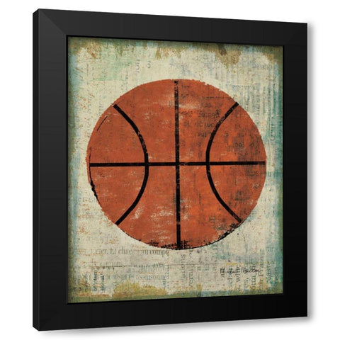 Ball II Black Modern Wood Framed Art Print with Double Matting by Mullan, Michael