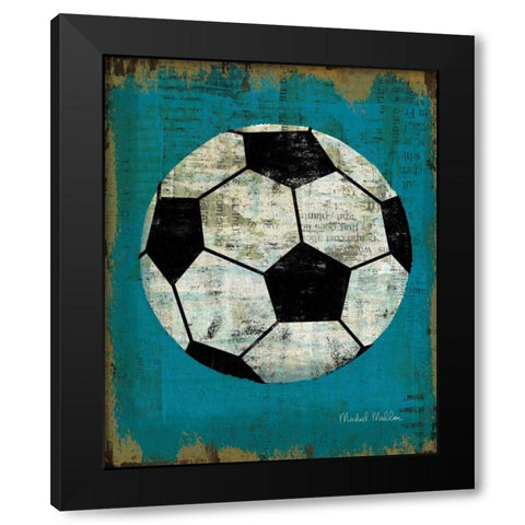 Ball IV Black Modern Wood Framed Art Print with Double Matting by Mullan, Michael