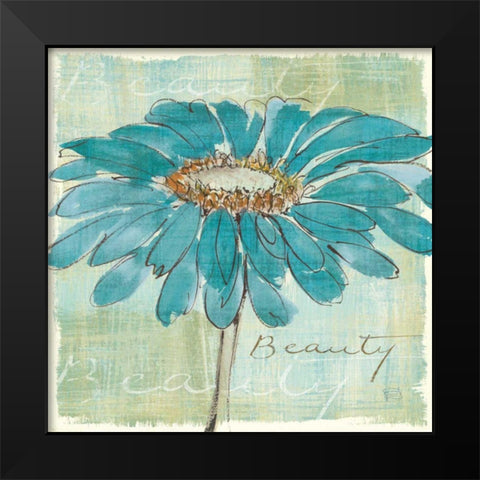Spa Daisies I Black Modern Wood Framed Art Print by Paschke, Chris