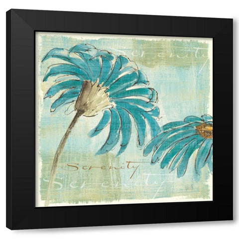 Spa Daisies IV Black Modern Wood Framed Art Print by Paschke, Chris