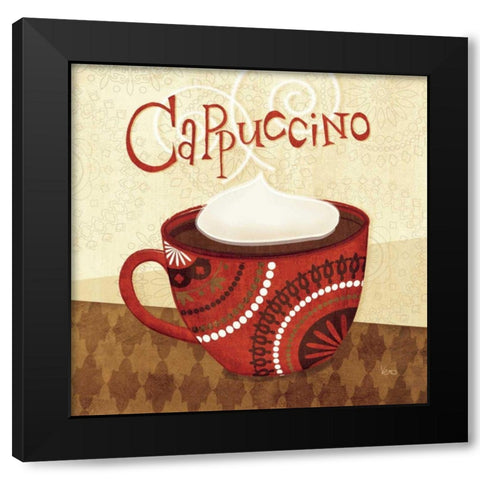 Cup of Joe II Black Modern Wood Framed Art Print with Double Matting by Charron, Veronique