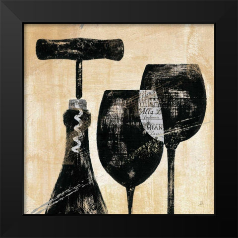 Wine Selection II Black Modern Wood Framed Art Print by Brissonnet, Daphne