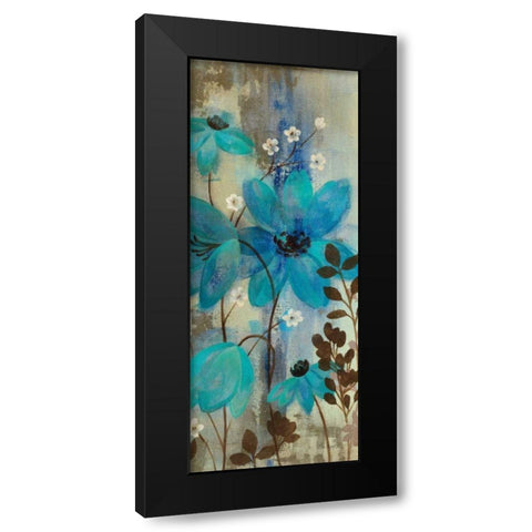 Floral Symphony Crop II Black Modern Wood Framed Art Print by Vassileva, Silvia