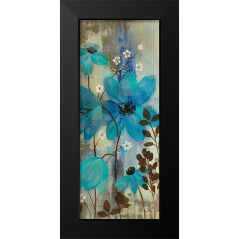 Floral Symphony Crop II Black Modern Wood Framed Art Print by Vassileva, Silvia