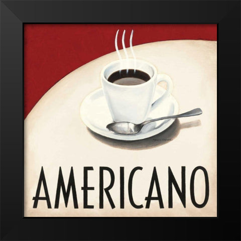 Cafe Moderne III Black Modern Wood Framed Art Print by Fabiano, Marco