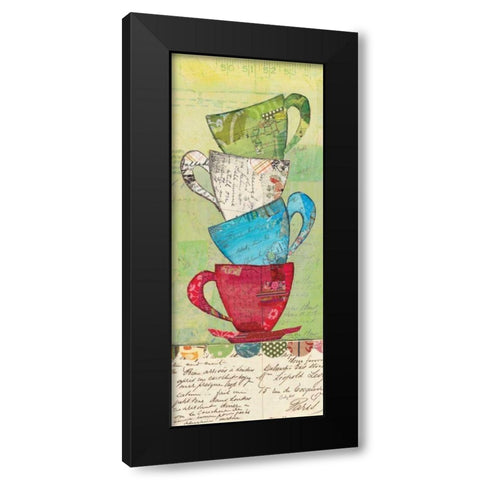 Come for Tea Black Modern Wood Framed Art Print by Prahl, Courtney