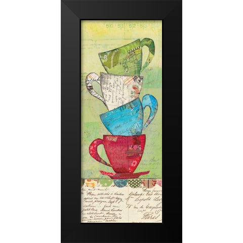 Come for Tea Black Modern Wood Framed Art Print by Prahl, Courtney
