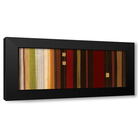 Woven Memories Panel II Black Modern Wood Framed Art Print by Wild Apple Portfolio