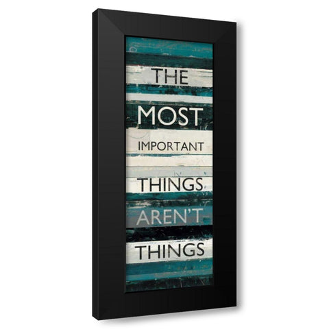 Blue Zephyr Quote II Black Modern Wood Framed Art Print with Double Matting by Schick, Mike