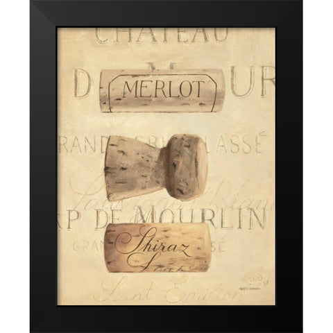 Chateau Nouveau Element V Black Modern Wood Framed Art Print by Fabiano, Marco