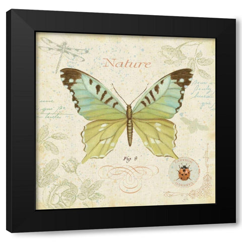 Cote Jardin III Black Modern Wood Framed Art Print with Double Matting by Brissonnet, Daphne