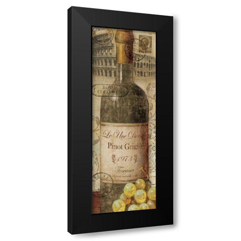 European Wines I Black Modern Wood Framed Art Print with Double Matting by Charron, Veronique