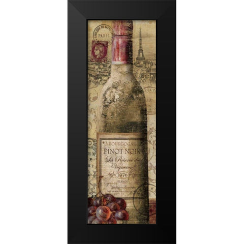European Wines II Black Modern Wood Framed Art Print by Charron, Veronique