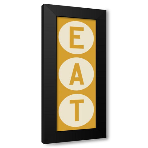 Eat Black Modern Wood Framed Art Print by Fowler, Ryan