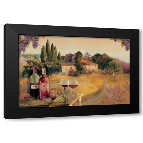 Spoleto Afternoon Black Modern Wood Framed Art Print with Double Matting by Hageman, Marilyn