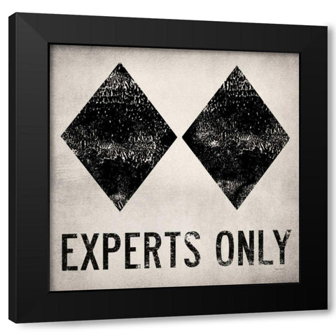 Experts Only White Black Modern Wood Framed Art Print with Double Matting by Fowler, Ryan