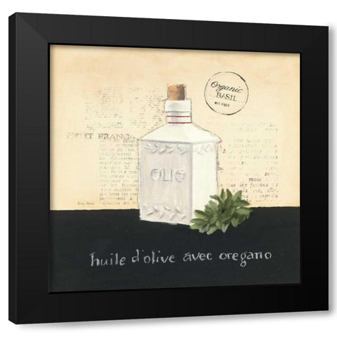 Huile d Olive II Black Modern Wood Framed Art Print with Double Matting by Adams, Emily
