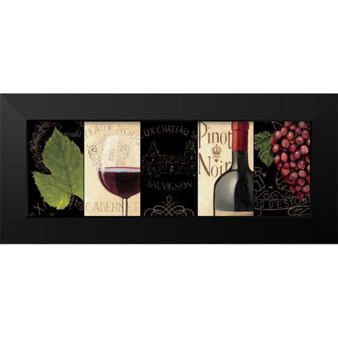 Chateau Nouveau Panel I Black Modern Wood Framed Art Print by Fabiano, Marco