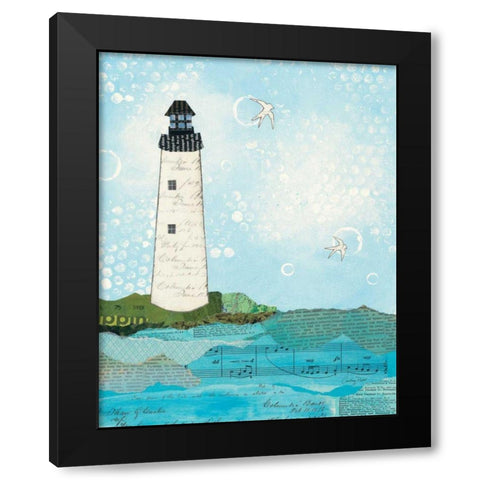 Coastal Notes II Black Modern Wood Framed Art Print by Prahl, Courtney