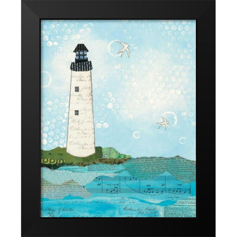 Coastal Notes II Black Modern Wood Framed Art Print by Prahl, Courtney