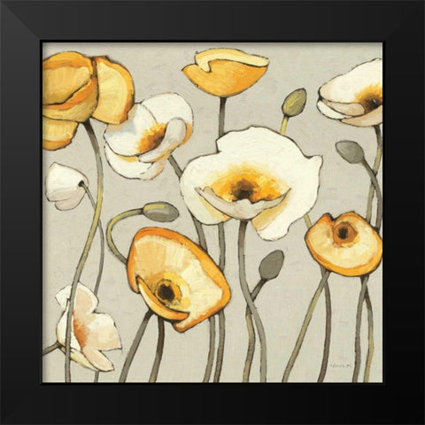 Jaune Gris III Black Modern Wood Framed Art Print by Novak, Shirley