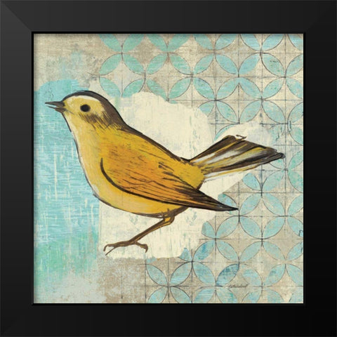 Wilsons Warbler II Black Modern Wood Framed Art Print by Lovell, Kathrine