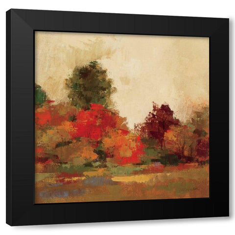 Fall Forest III Black Modern Wood Framed Art Print with Double Matting by Vassileva, Silvia