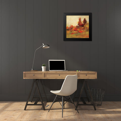 Fall Forest IV Black Modern Wood Framed Art Print by Vassileva, Silvia