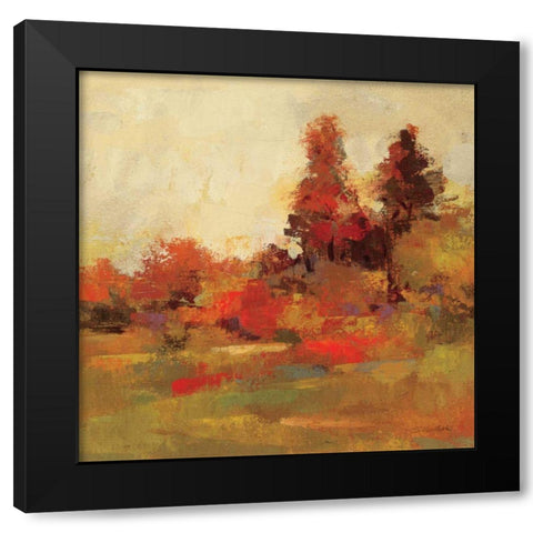 Fall Forest IV Black Modern Wood Framed Art Print with Double Matting by Vassileva, Silvia
