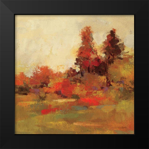 Fall Forest IV Black Modern Wood Framed Art Print by Vassileva, Silvia