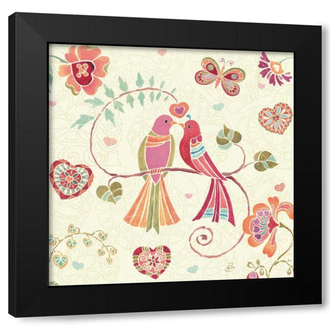 Lighthearted II Black Modern Wood Framed Art Print with Double Matting by Brissonnet, Daphne