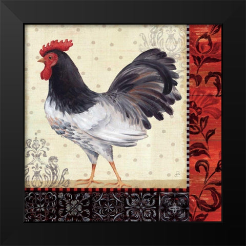 Country Touch II Black Modern Wood Framed Art Print by Brissonnet, Daphne