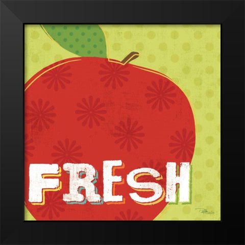 Good Food I Black Modern Wood Framed Art Print by Pela Studio