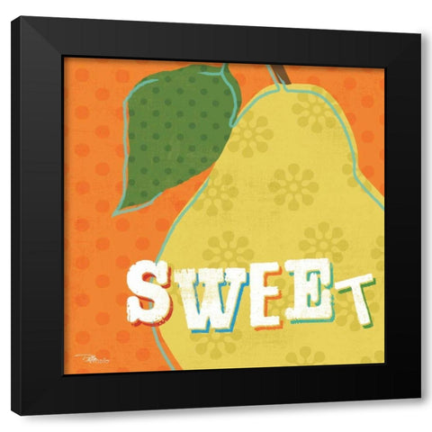 Good Food II Black Modern Wood Framed Art Print with Double Matting by Pela Studio