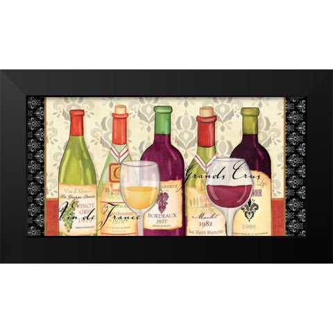 Grand Crus Black Modern Wood Framed Art Print by Charron, Veronique