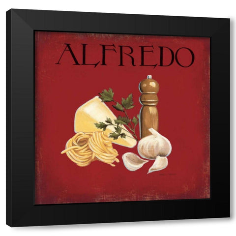 Italian Cuisine III Black Modern Wood Framed Art Print with Double Matting by Fabiano, Marco