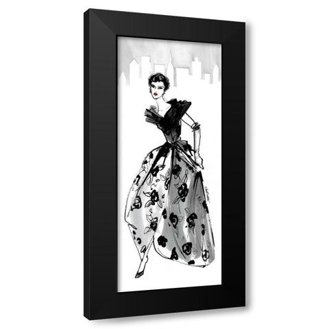 Fifties Fashion II with Red Black Modern Wood Framed Art Print with Double Matting by Tavoletti, Anne