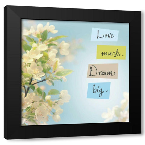 Love Much Dream Big Black Modern Wood Framed Art Print with Double Matting by Schlabach, Sue