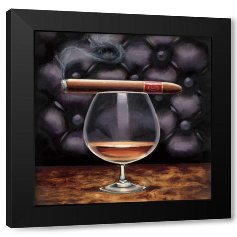 Gentlemen Prefer I Black Modern Wood Framed Art Print with Double Matting by Fabiano, Marco