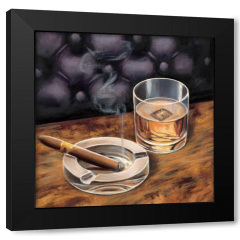 Gentlemen Prefer II Black Modern Wood Framed Art Print with Double Matting by Fabiano, Marco
