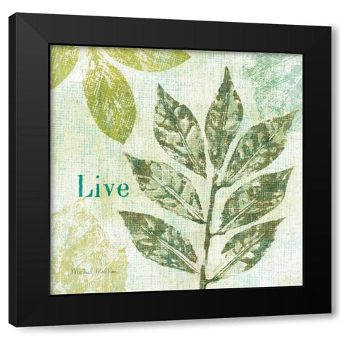 Natures Impressions I Black Modern Wood Framed Art Print with Double Matting by Mullan, Michael