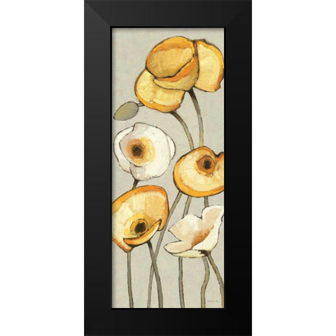 Jaune Gris Panel I Black Modern Wood Framed Art Print by Novak, Shirley