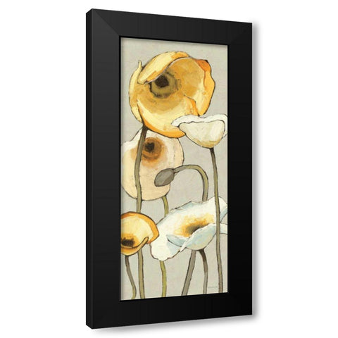Jaune Gris Panel II Black Modern Wood Framed Art Print with Double Matting by Novak, Shirley