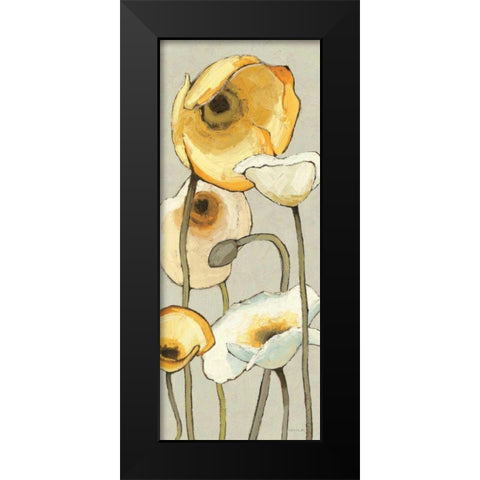 Jaune Gris Panel II Black Modern Wood Framed Art Print by Novak, Shirley