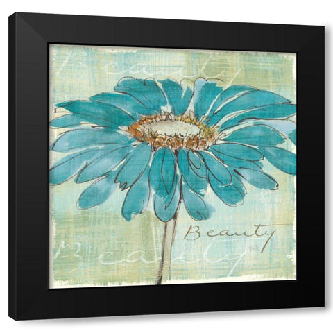 Spa Daisies I Black Modern Wood Framed Art Print by Paschke, Chris