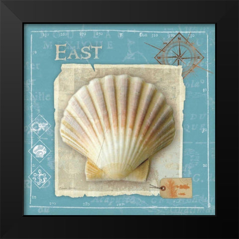 Points East Black Modern Wood Framed Art Print by Aldrich, Belinda