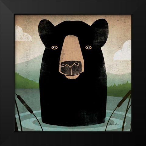 Skinny Dip Crop Black Modern Wood Framed Art Print by Fowler, Ryan