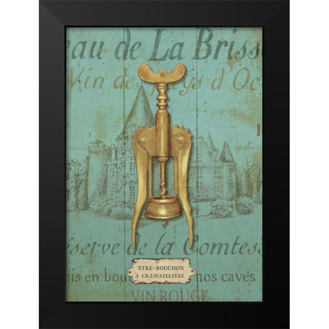 Antique Corkscrew III Blue Black Modern Wood Framed Art Print by Brissonnet, Daphne