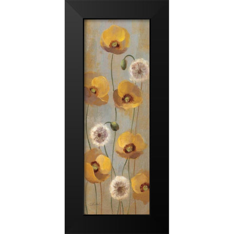 Spring Poppies II Black Modern Wood Framed Art Print by Vassileva, Silvia