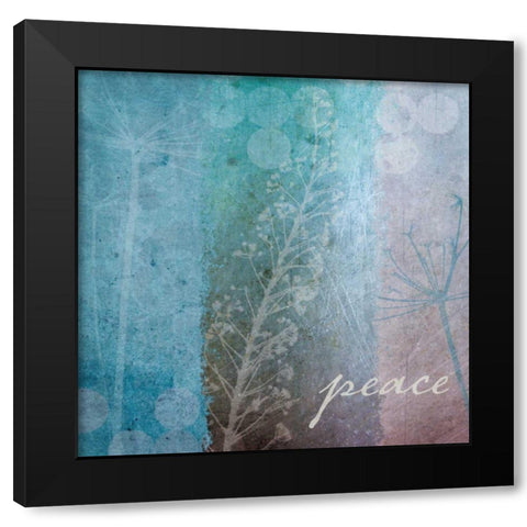 Ethereal Inspirational Square I Black Modern Wood Framed Art Print by Wild Apple Portfolio